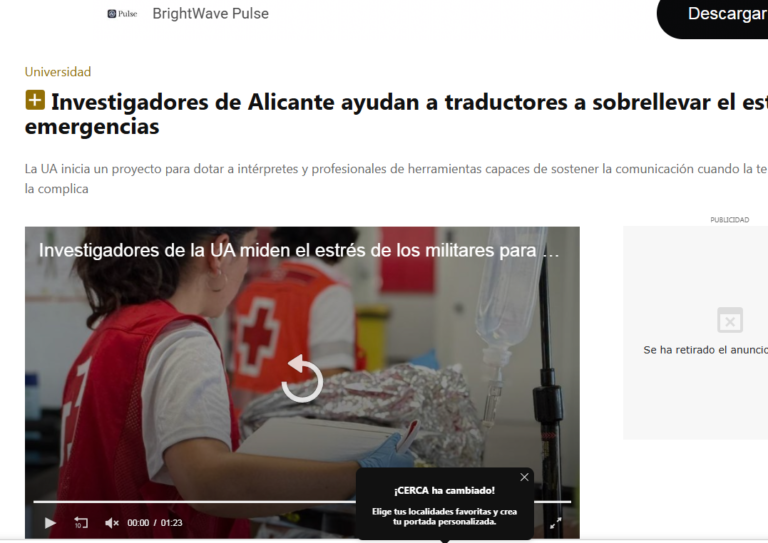 Investigadores de Alicante ayudan a traductores a sobrellevar el estrés ante emergencias